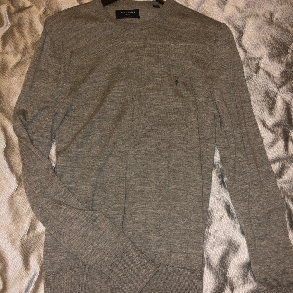 All Saints Gray medium sweater